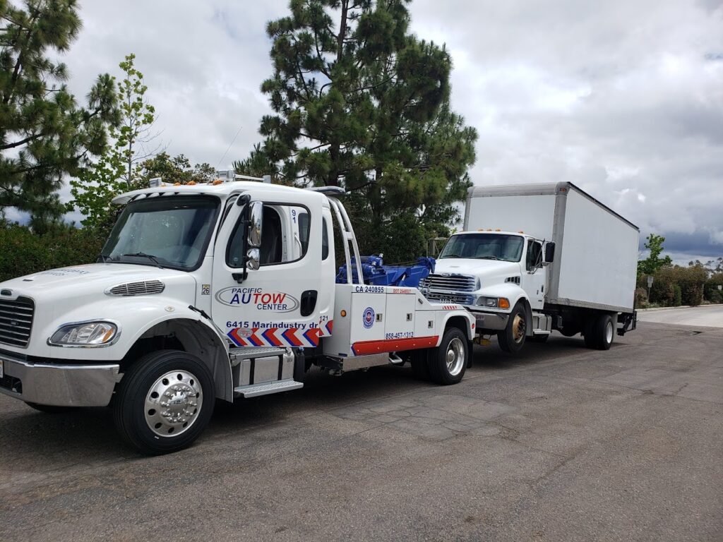 An image of vehicle recovery towing